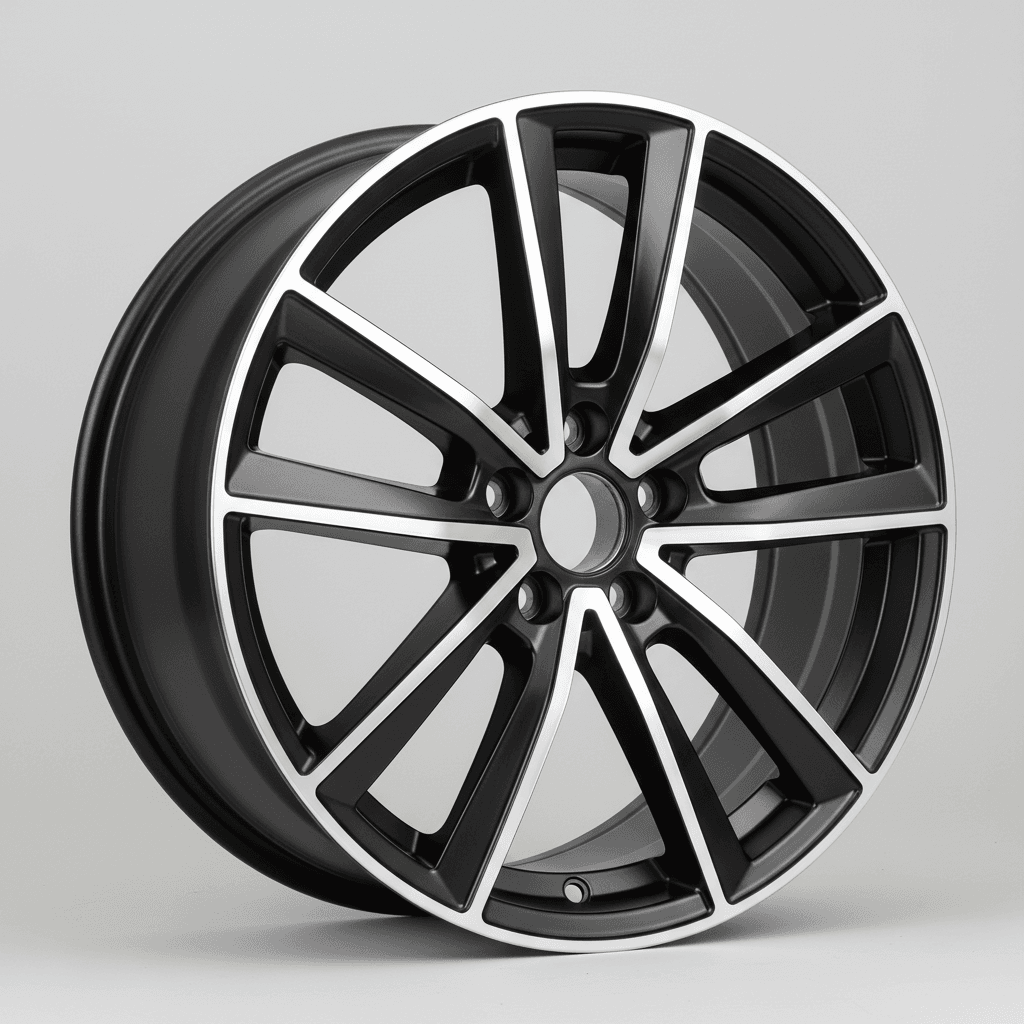 Brock B44 schwarz front-poliert 8x18 ET45 - LK5/112 ML66.6