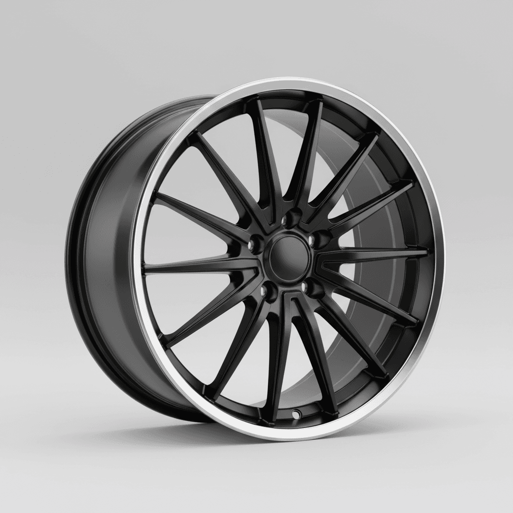 Mak Turismo-D-FF gloss black mirror ring 10x21 ET50 - LK5/130 ML71.6