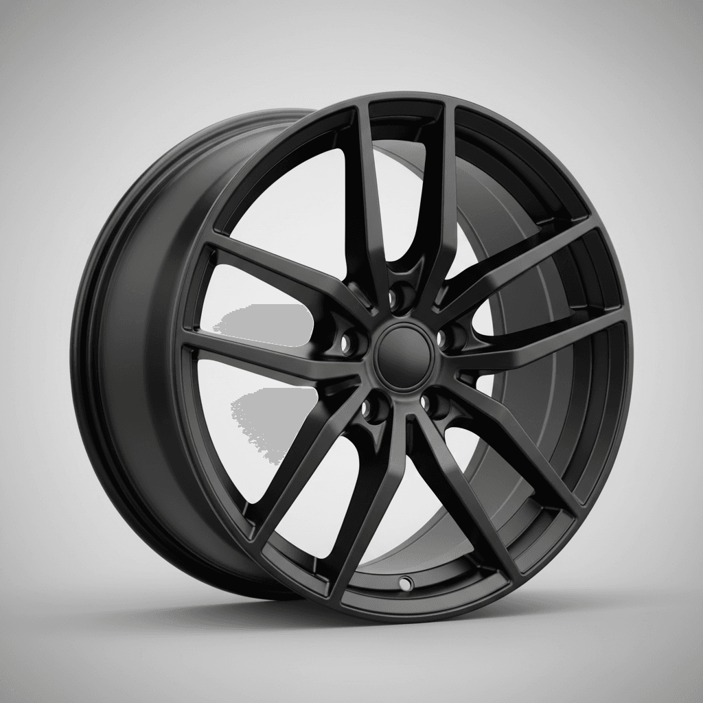 2DRV WH39 schwarz hochglanzpoliert 8x18 ET48 - LK5/112 ML66.6