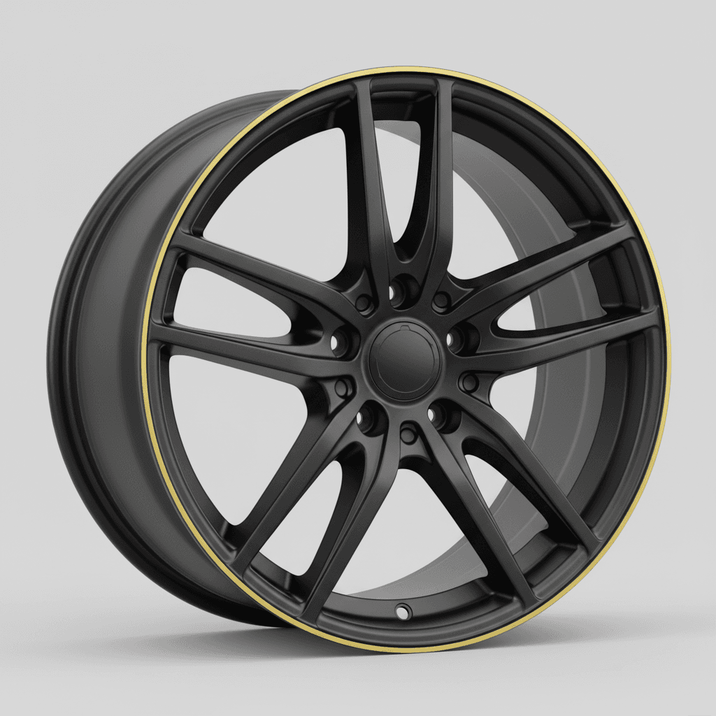 Barracuda Voltec T6 mattblack PureSports / Color Trim gelb - DS5 8x18 ET40 - LK5/112 ML73.1