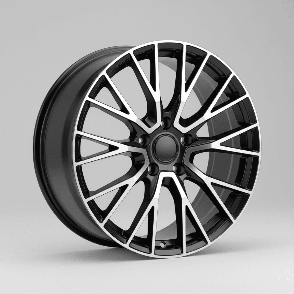 Proline PFM forged black matt polished 10.5x21 ET20 - LK5/112 ML66.5