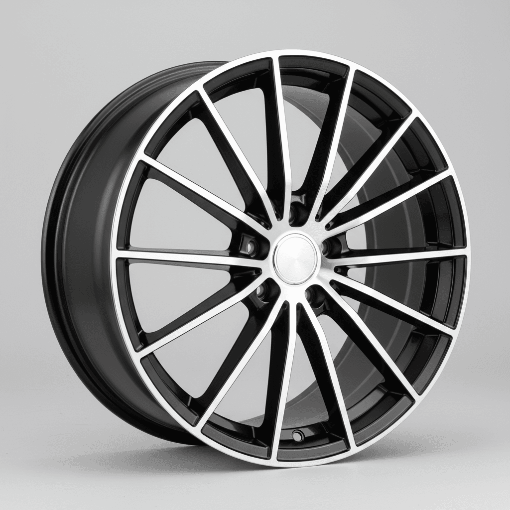 GMP Katana black polished 8x18 ET45 - LK5/114.3 ML67.1