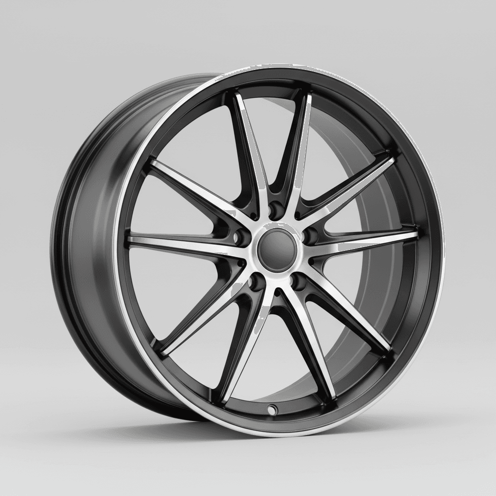 TEC Speedwheels GT6 black polished lip 10x22 ET20 - LK5/112 ML66.6