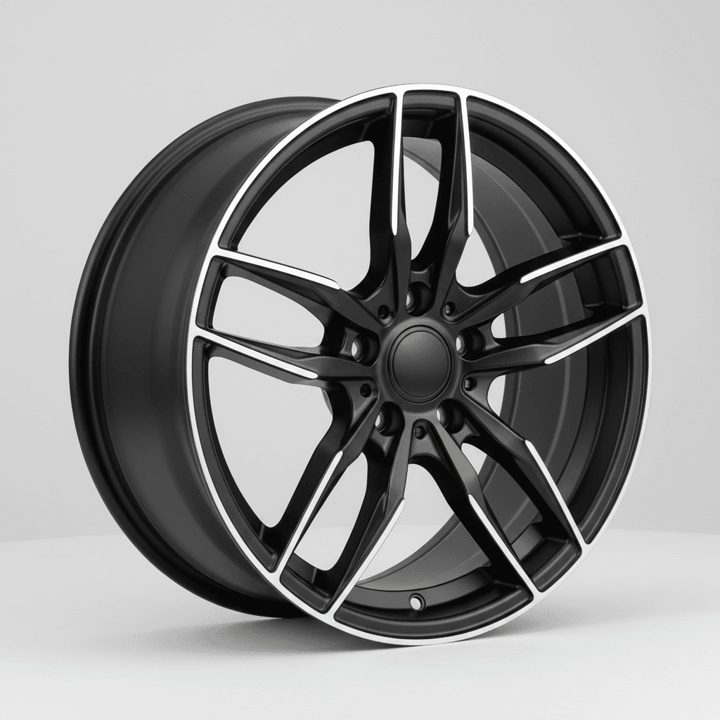 Corspeed Challenge mattblack PureSports / Undercut Color Trim weiss - DS15 8.5x20 ET30 - LK5/112 ML73.1