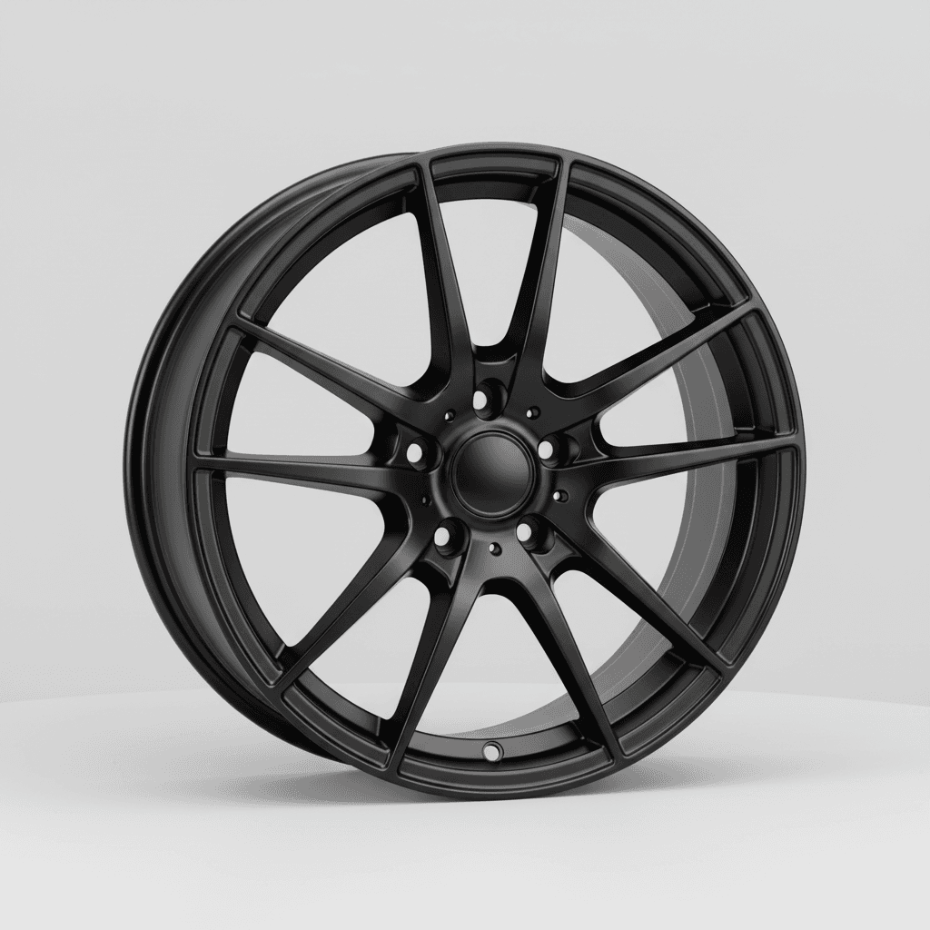 Ronal R50 REV-B schwarz frontkopiert 8x18 ET35 - LK5/112 ML76
