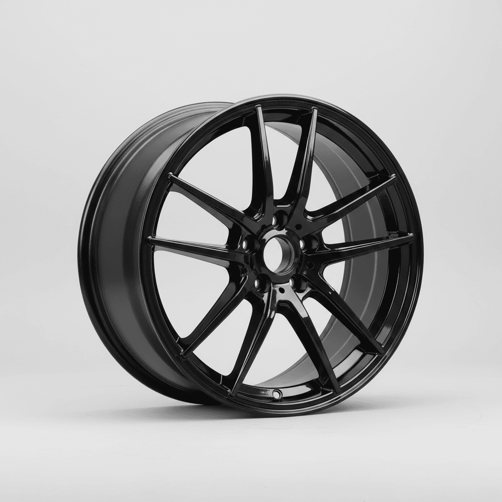 Fondmetal Makhai glossy black 9x21 ET25 - LK5/112 ML66.5