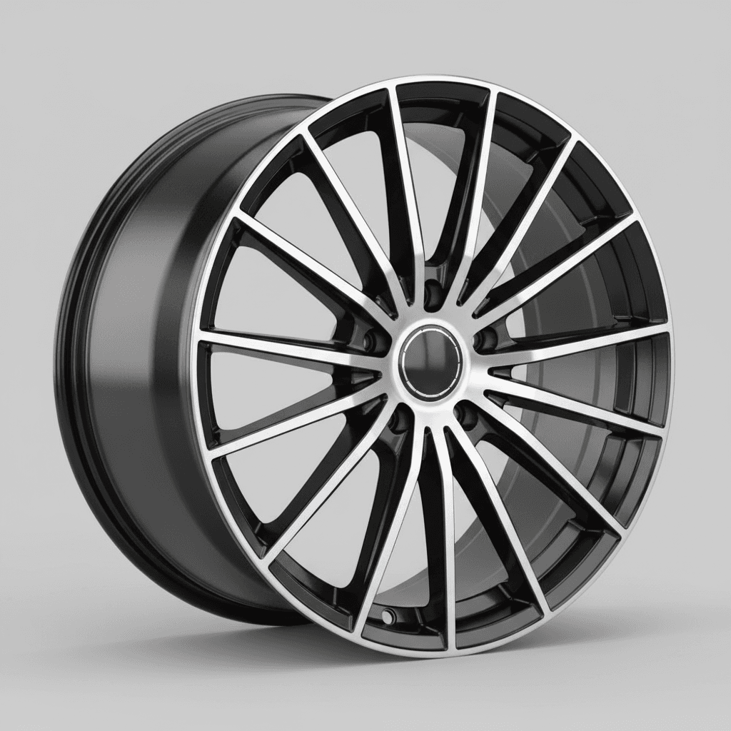 Oxxo Predator black polished 8x19 ET30 - LK5/114.3 ML72.6