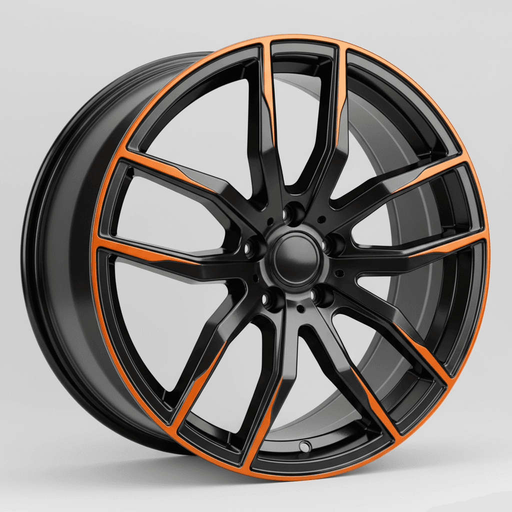 Barracuda Tzunamee EVO black gloss flashorange 8x18 ET38 - LK5/100 ML73.1