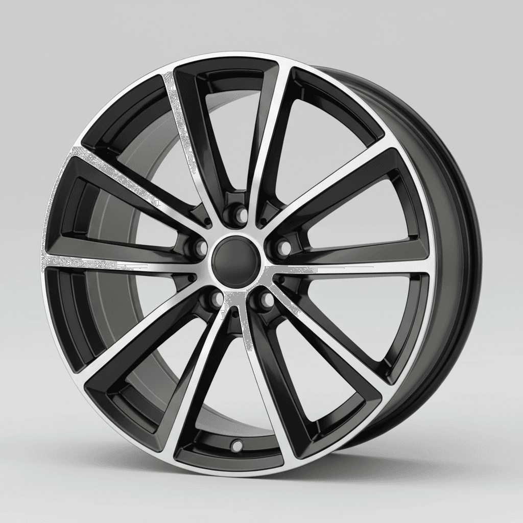 AEZ Reef black matt polished 8x19 ET45 - LK5/114.3 ML71.6