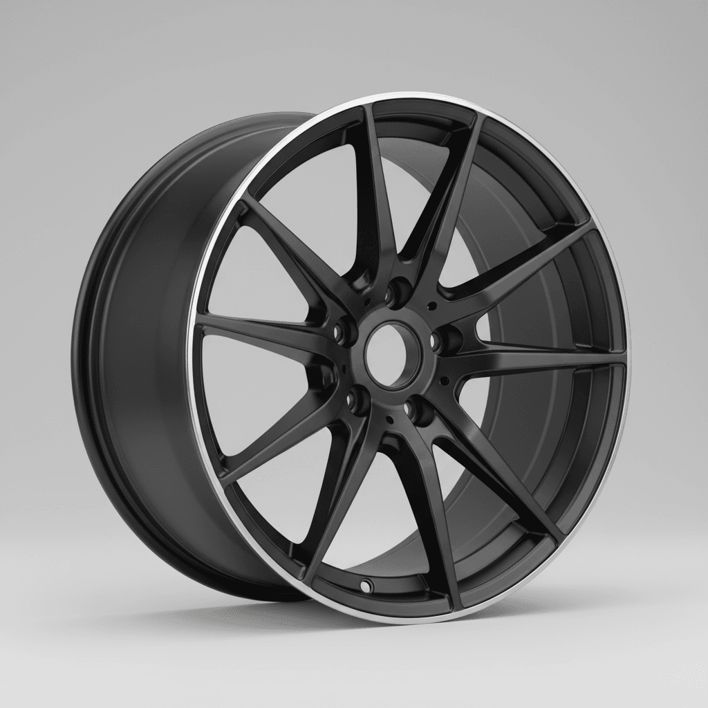 Mbdesign KV1 schwarz matt poliert 8.5x19 ET43 - LK5/112 ML75