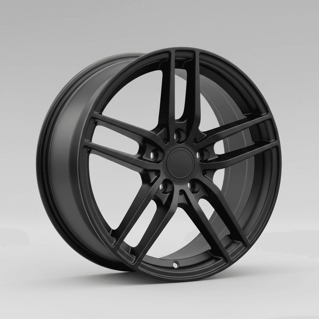 DBV 5SP 001 schwarz 7x17 ET48 - LK5/108 ML74.1