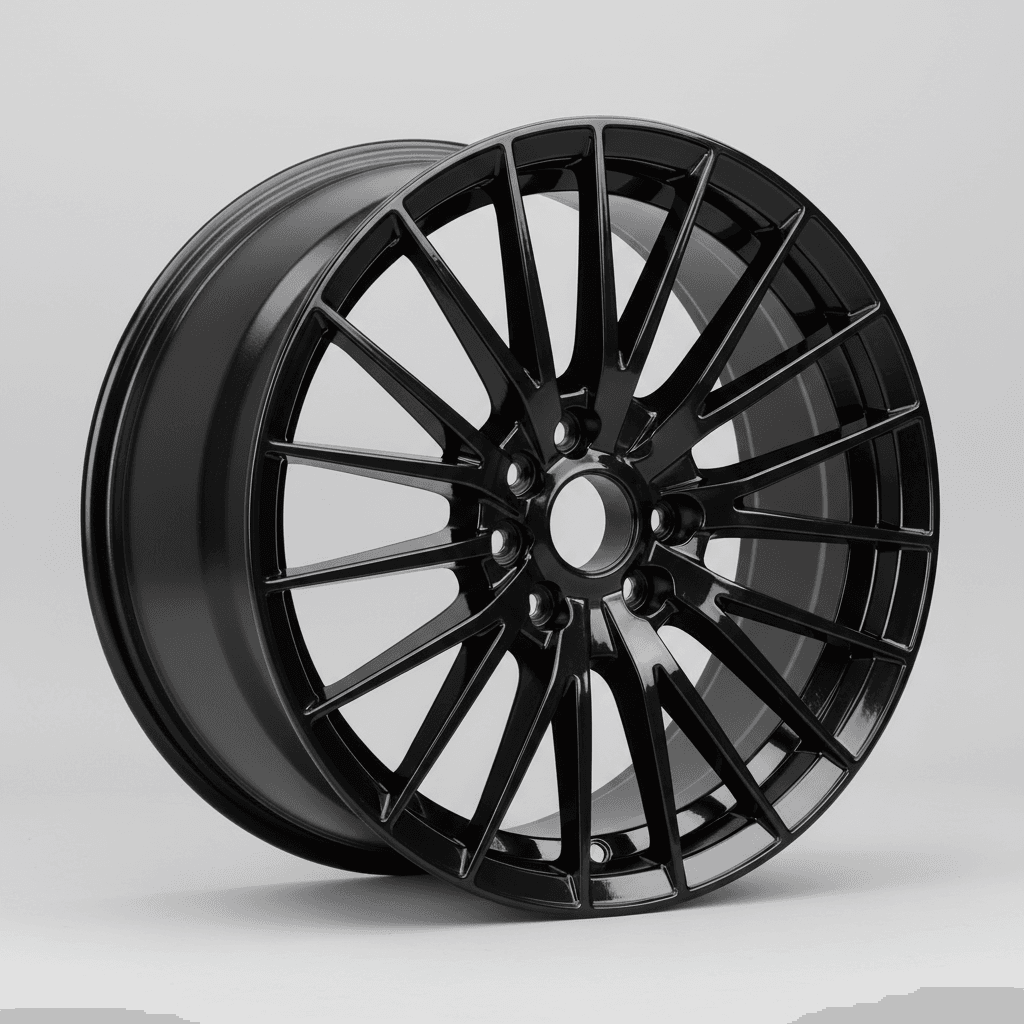 Borbet RE black glossy 7x16 ET38 - LK5/112 ML57.1