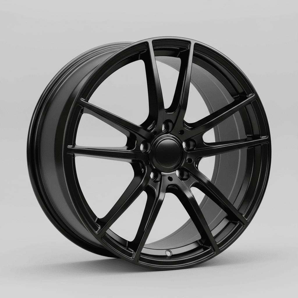 Arcasting Caesar glossy black 11x22 ET40 - LK5/112 ML66.6