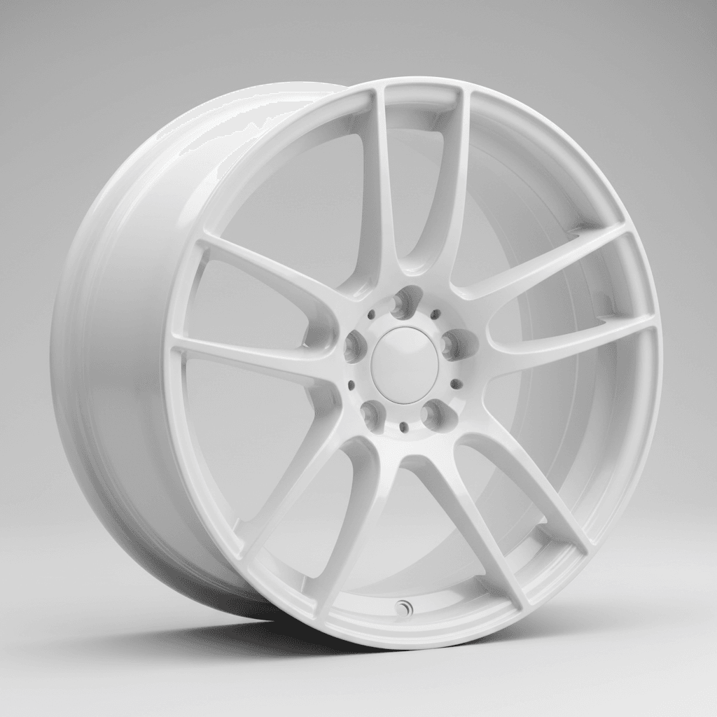 Fondmetal 9RR glossy white 7x17 ET35 - LK4/98 ML58.1