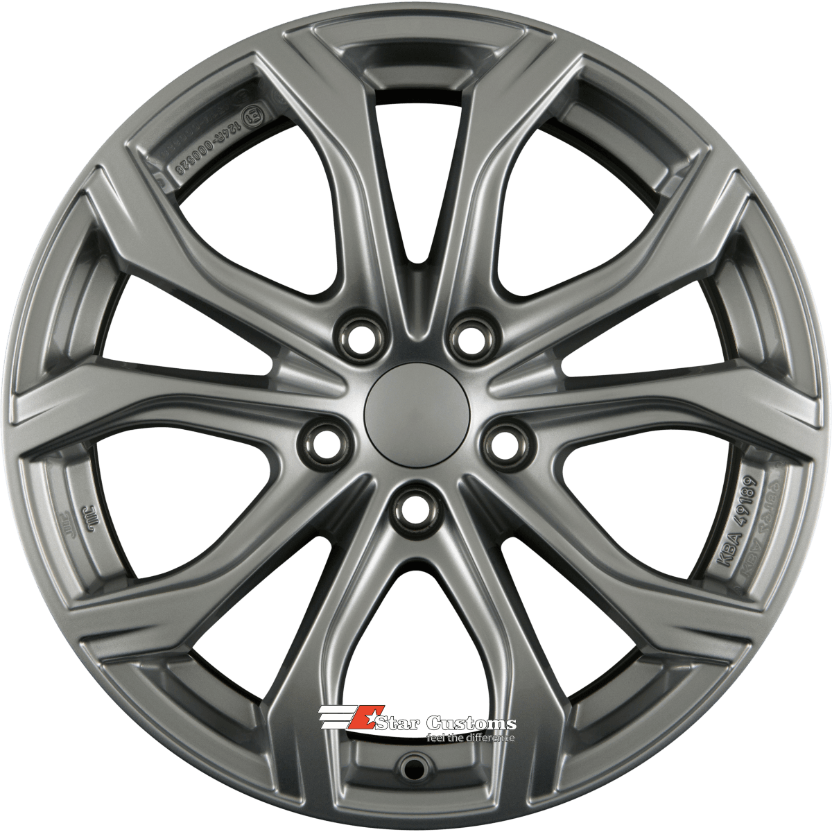 Alutec W10 polar-silber 9x20 ET43 - LK5/120 ML72.6