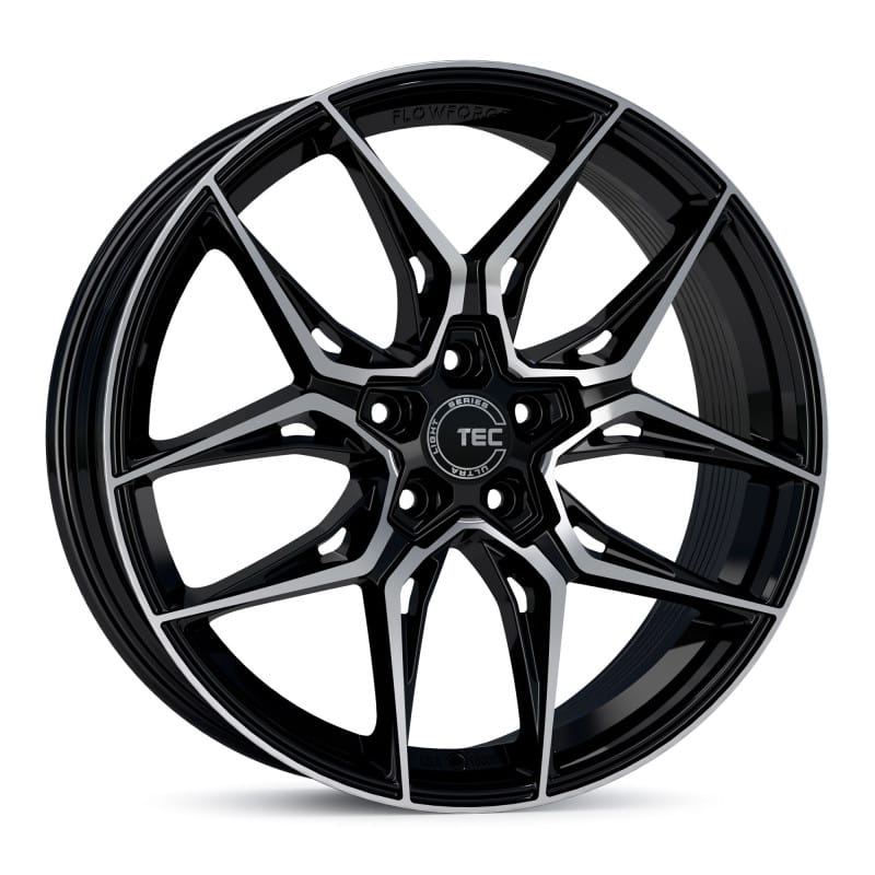 TEC Speedwheels GT9 schwarz-glanz-frontpoliert 9x21 ET42 - LK5/112 ML66.6