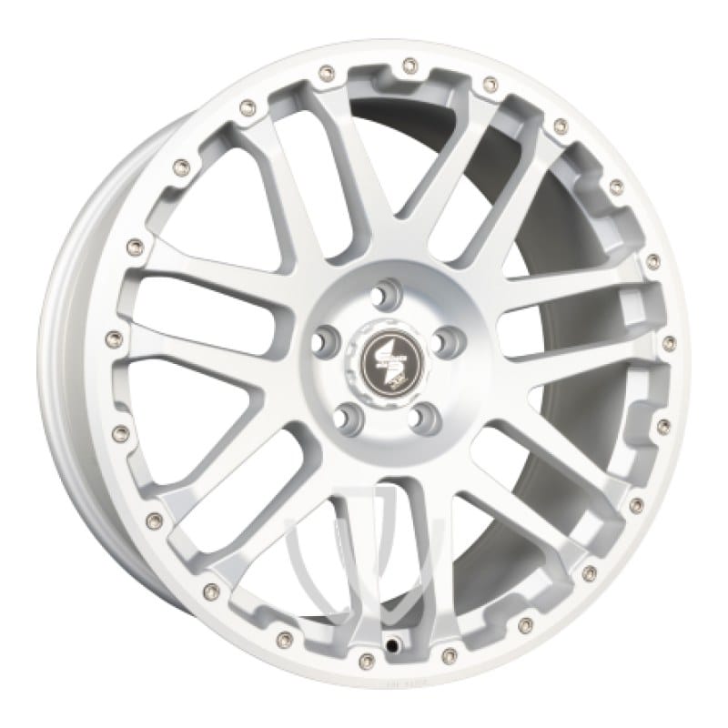 Etabeta Combat CV silver matt lip + cap polished 7x17 ET60 - LK5/130 ML89.1