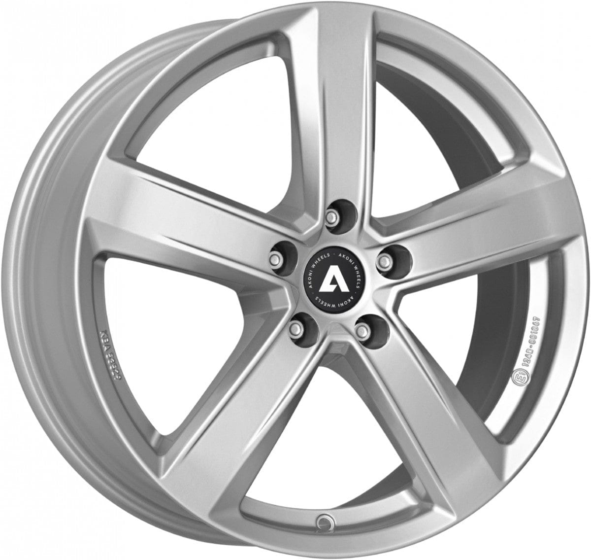 Akoni AK05 silver 6x15 ET38 - LK5/100 ML57.1
