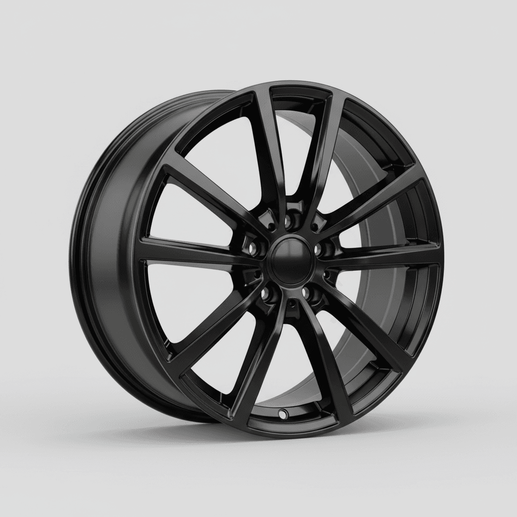 MSW 80/5 gloss black 8.5x19 ET38 - LK5/112 ML57.06