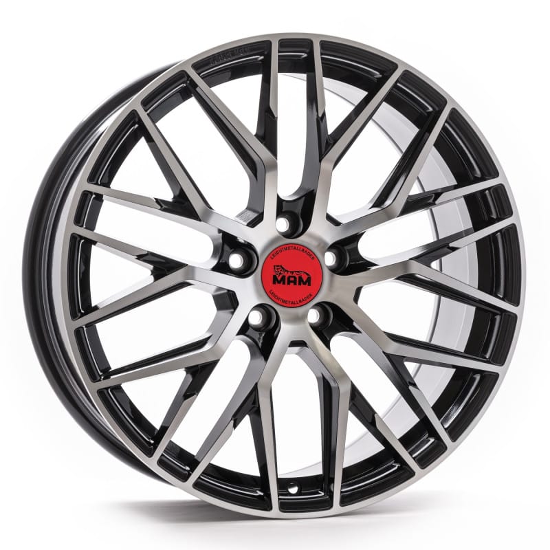 MAM RS4 black front polish 7x16 ET35 - LK4/100 ML63.4