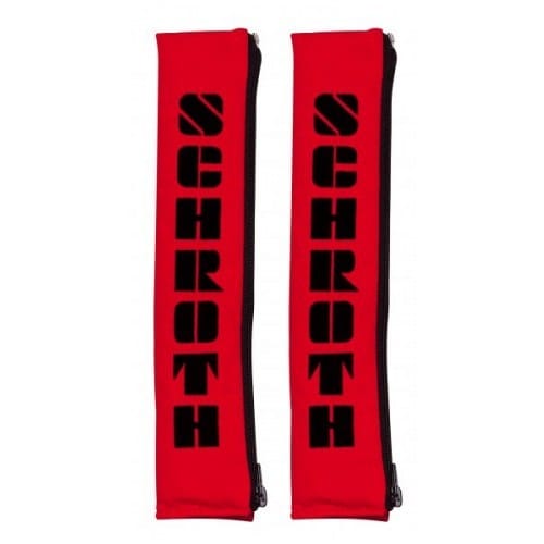 Schroth 2" Gurtpolster rot mit schwarzem Flock