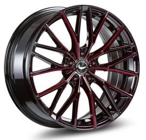Barracuda Project 3.0 black gloss flashred 10x20 ET28 - LK5/112 ML73.1