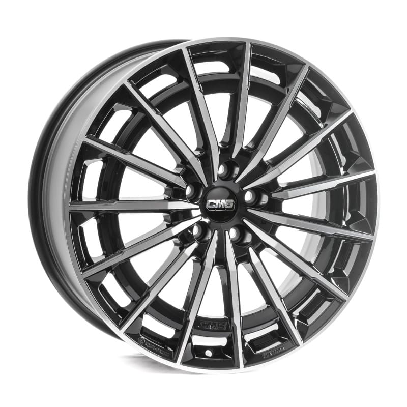 CMS C38 diamond black gloss 8x19 ET32.7 - LK5/112 ML66.5