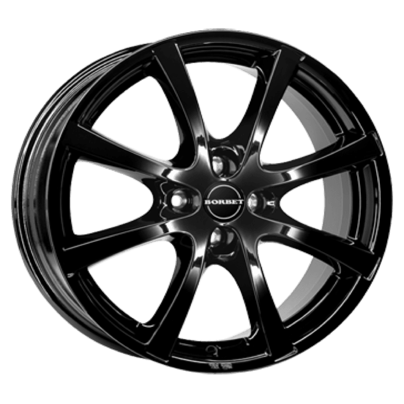 Borbet LV4 black glossy 5.5x14 ET43 - LK4/100 ML64