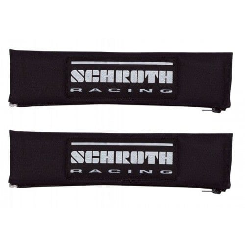 Schroth 2" Gurtpolster schwarz mit schwarz/silbernem SCHROTH RACING Logo