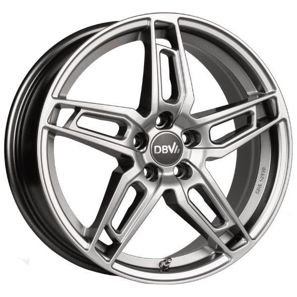 DBV 5DS 005 shadow silber 6.5x16 ET38 - LK5/100 ML60.1