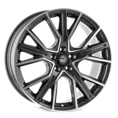 2DRV WH34 dark gunmetal hochglanzpoliert 9x20 ET40 - LK5/112 ML66.6