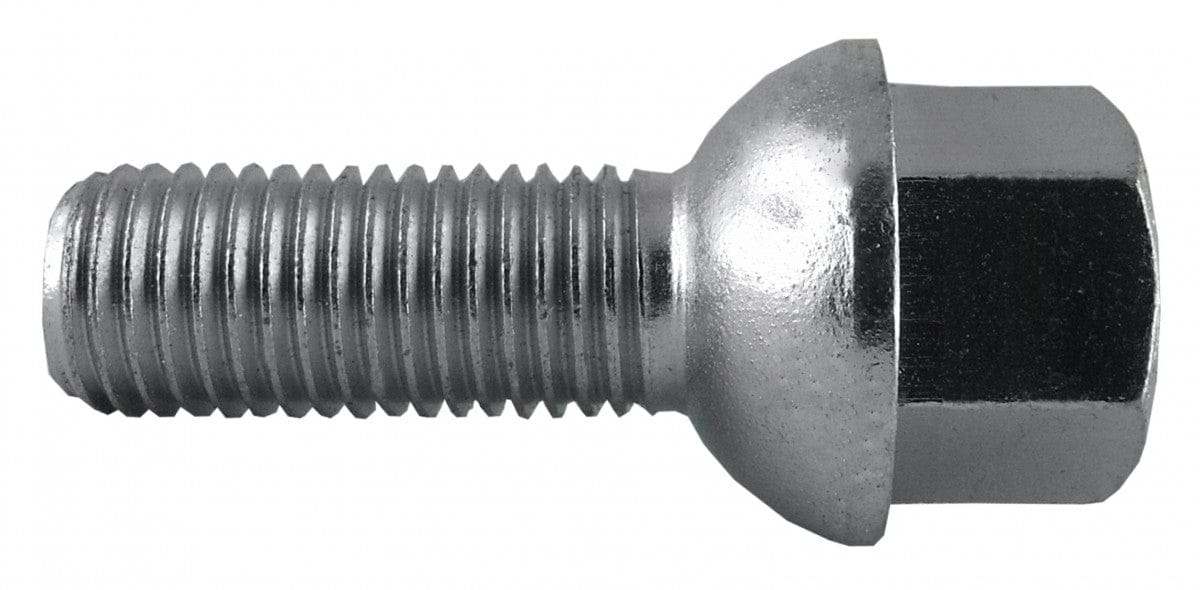 Jania Radschraube Kugelbund R12 M12x1,5x28 SW17 silber 20 Stk.