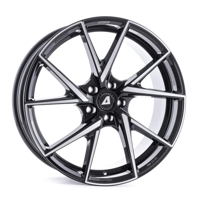 Alutec ADX.01 diamant-schwarz frontpoliert 7x17 ET37 - LK4/100 ML63.3
