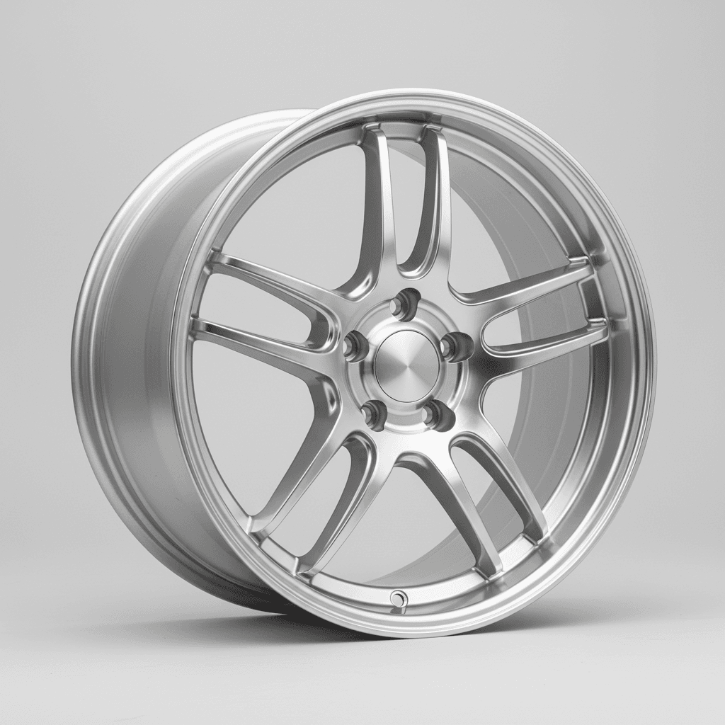 Japan Racing Wheels JR23 hyper silver machined lip 8.5x19 ET45 - LK5/114.3 ML72.6