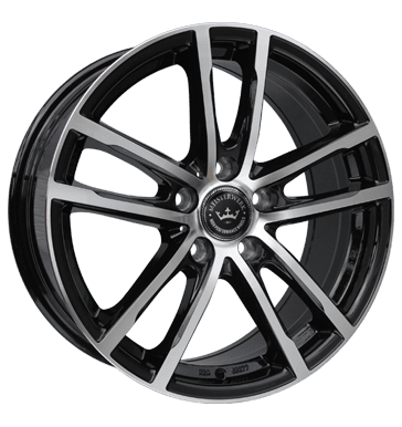 Meisterwerk MW15 black polished 7.5x17 ET48 - LK5/108 ML67.1