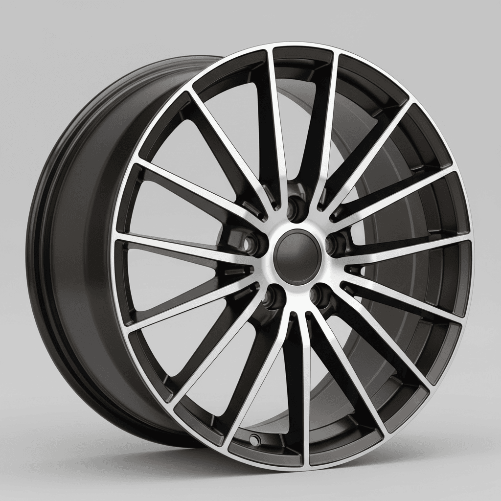 Fondmetal Kari glossy black bronze machined 9.5x20 ET43 - LK5/112 ML66.5