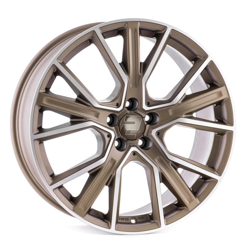 2DRV WH34 bronze matt hochglanzpoliert 8.5x20 ET21 - LK5/112 ML66.6
