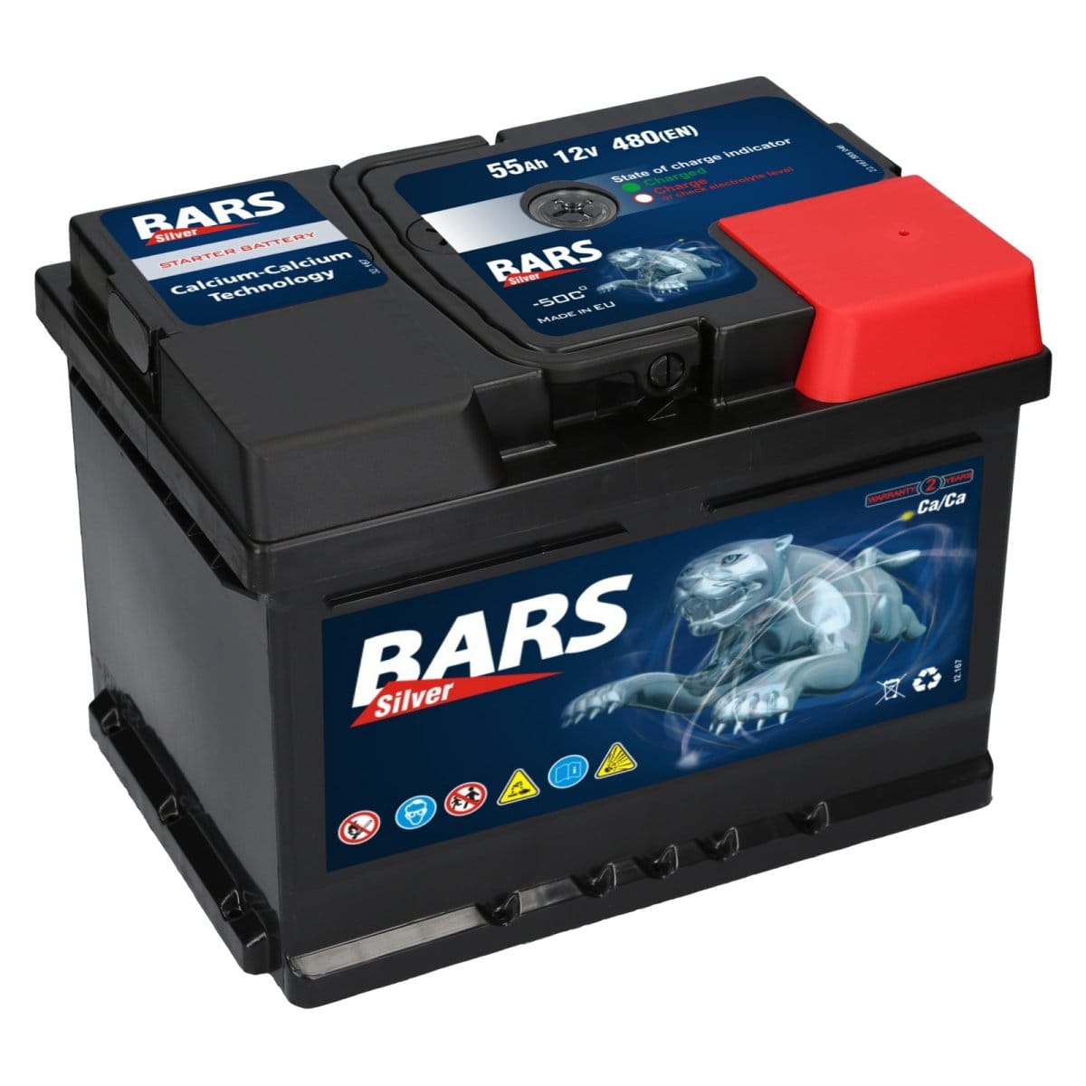 Bars Silver 12V 55Ah 480 A Autobatterie