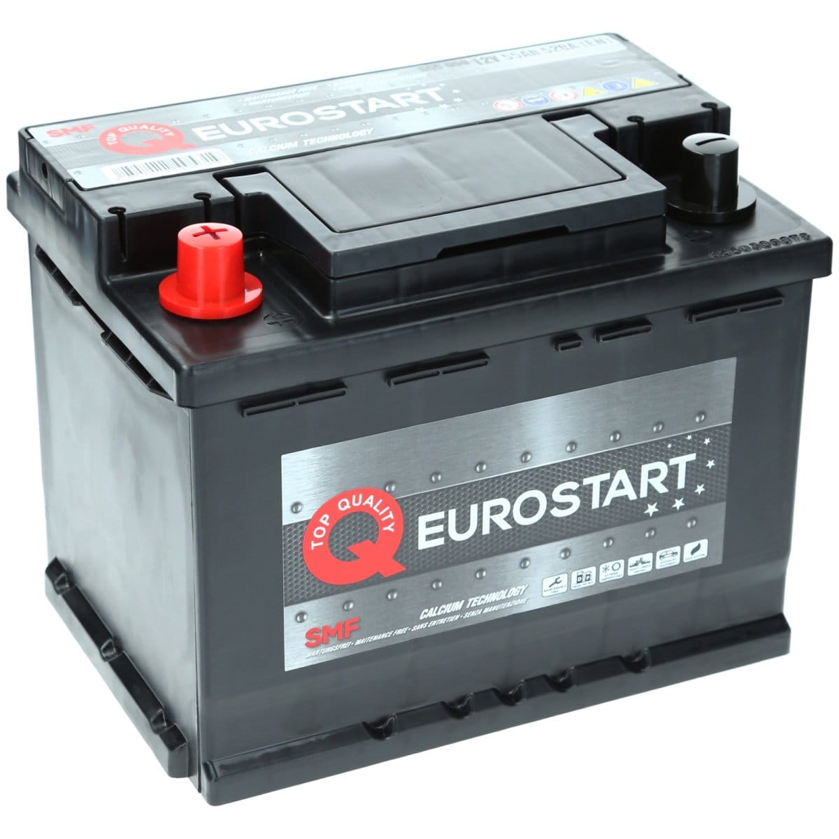 Eurostart SMF 12V 55Ah 520 A +Links Autobatterie