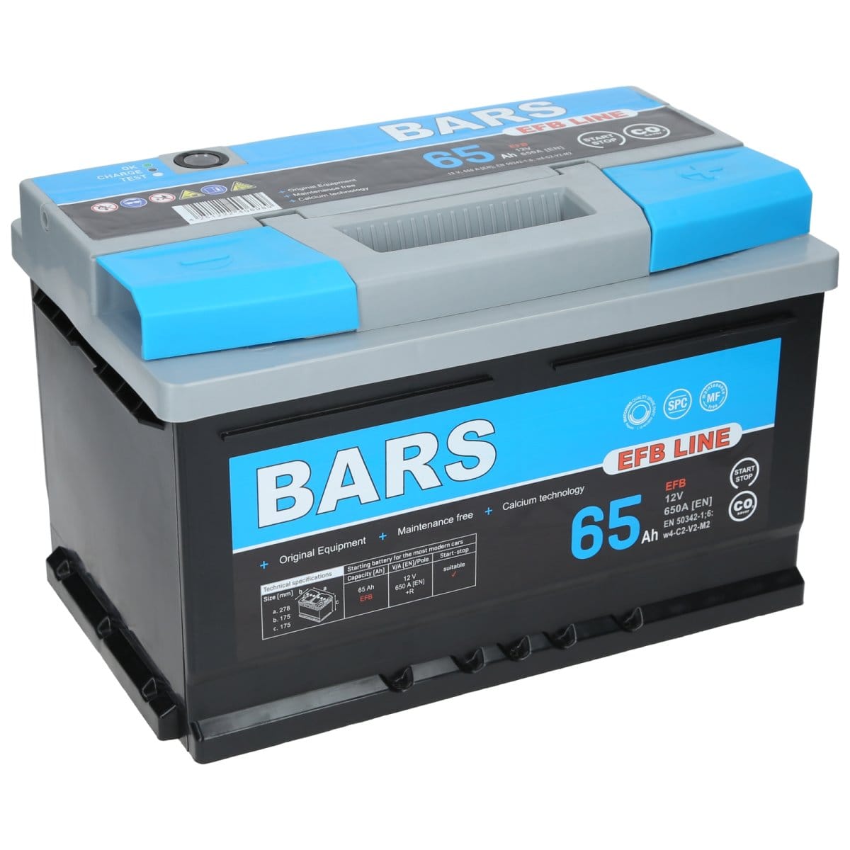 Bars EFB 12V 65Ah 650 A Autobatterie