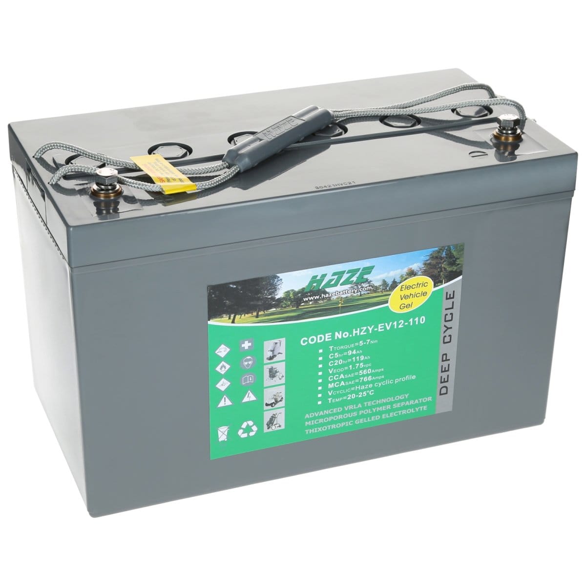 Haze 12V 119Ah GEL Bleiakku HZY-EV12-110 Industriebatterie