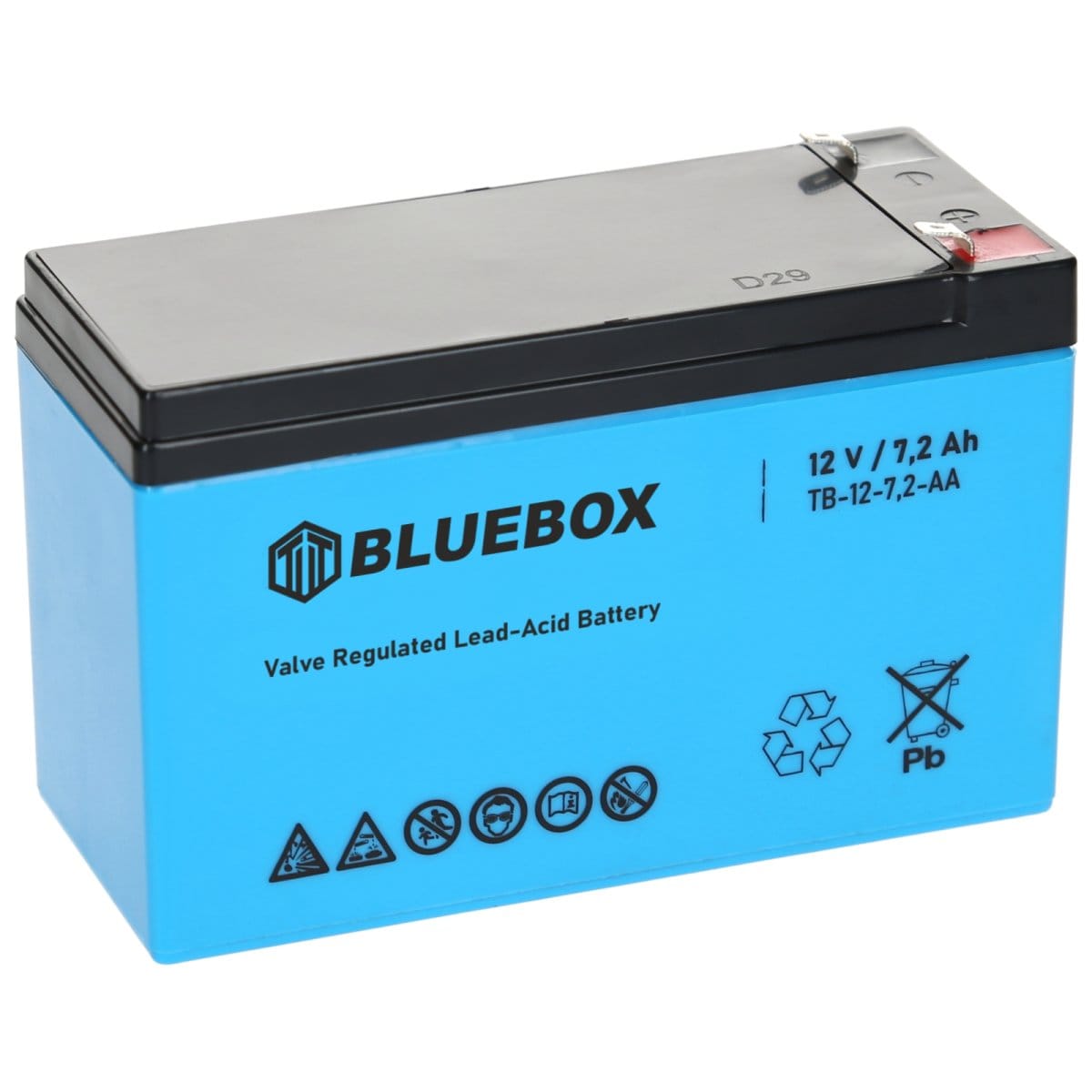 Bluebox 12V 7,2Ah Bleiakku AGM VRLA Industriebatterie