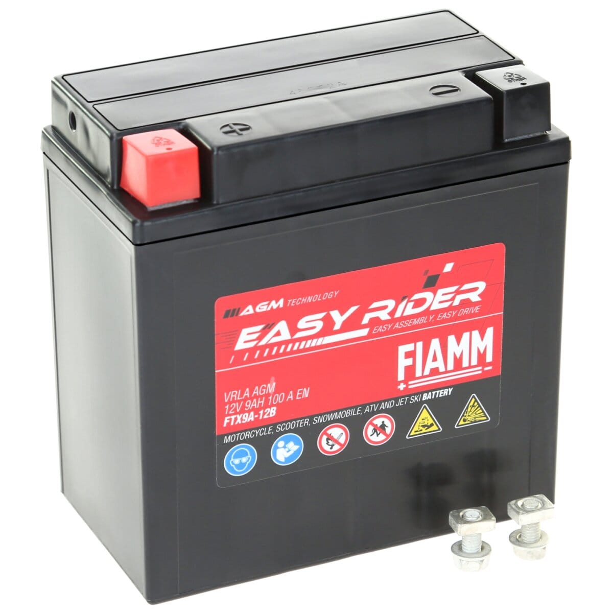 Fiamm FTX9A-12B (YTX9A-BS) Motorradbatterie 9Ah 100A