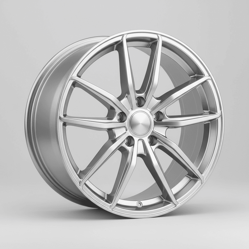 Corspeed Deville silver-brushed-surface / Undercut Color Trim weiss - DS10 9x20 ET30 - LK5/112 ML73.1