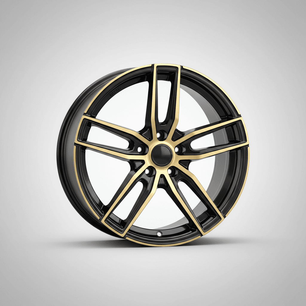 Barracuda Project 3.0 black gloss flashgold - DS10 8.5x18 ET33 - LK5/112 ML73.1