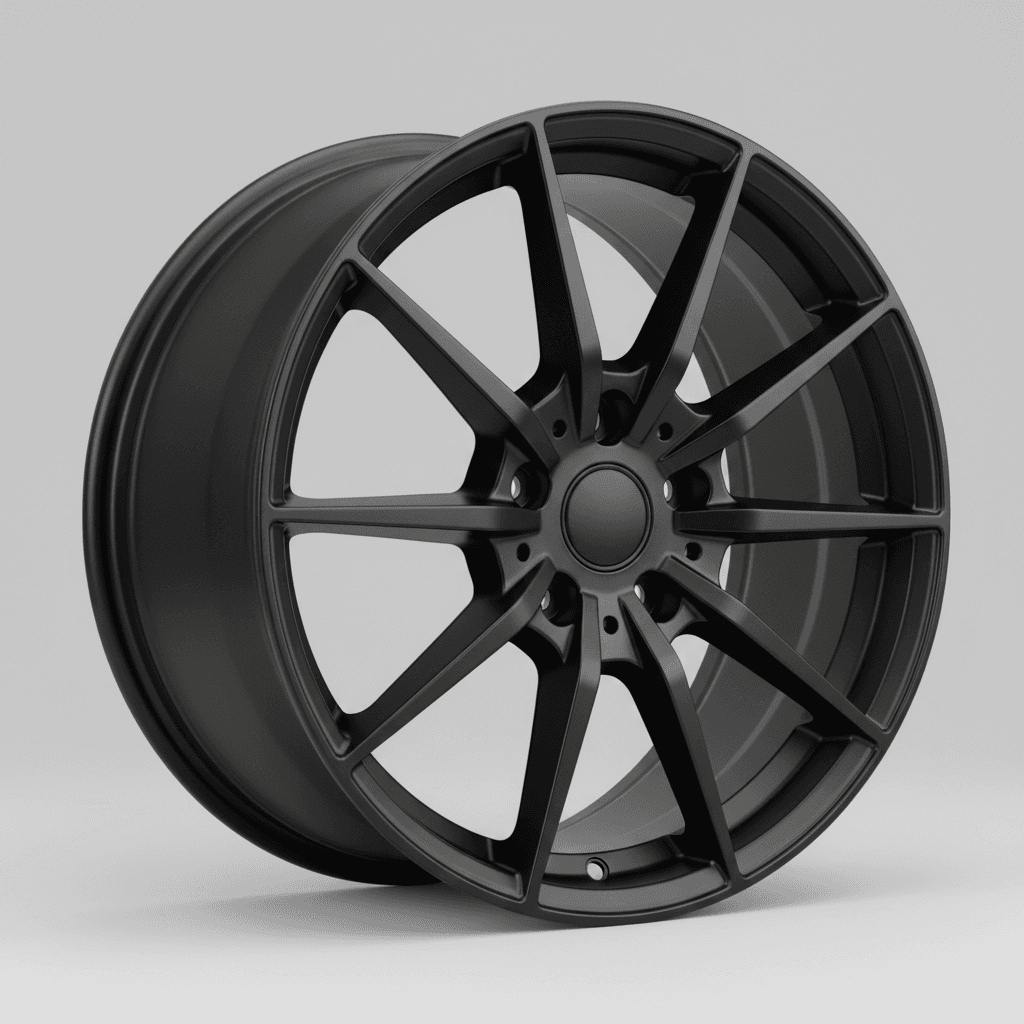 Fondmetal Zephyrus matt black machined 8.5x19 ET21 - LK5/112 ML66.5
