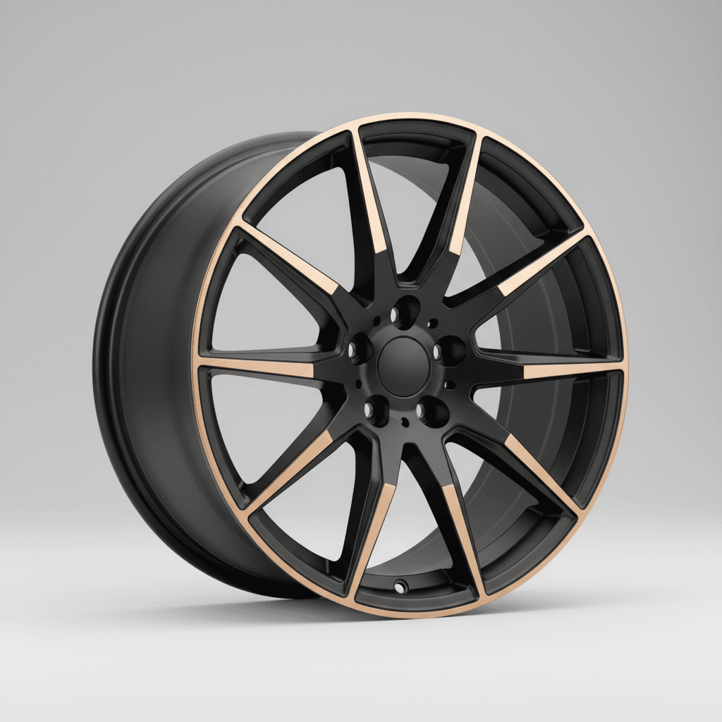 Barracuda Razzer mattblack copper PureSports gefräst 9.5x21 ET27 - LK5/112 ML73.1