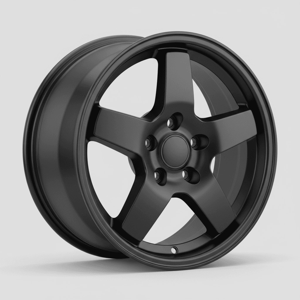 Borbet A black matt 8x17 ET37 - LK5/112 ML66.5