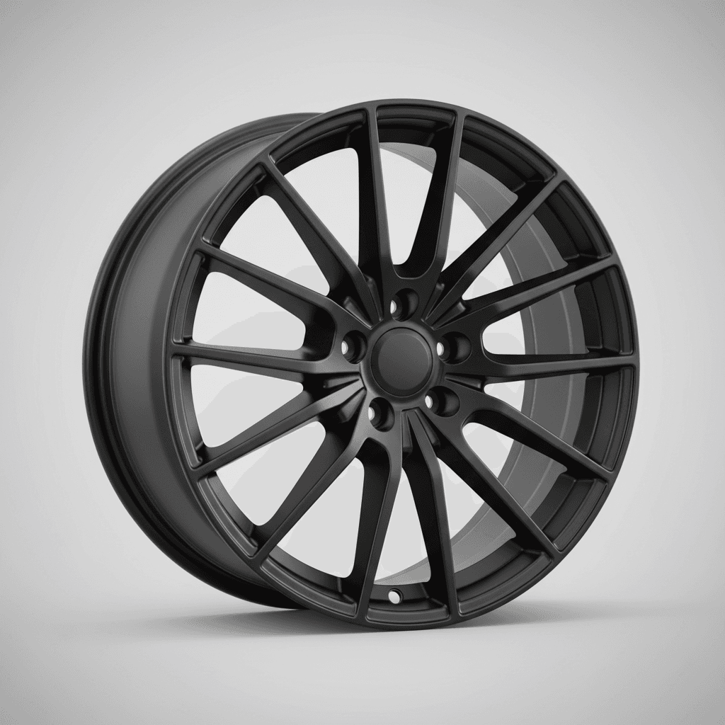 Brock B36 satin-black lackiert 7.5x17 ET45 - LK5/108 ML72.6