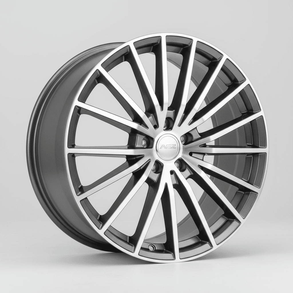 AEZ Aruba gunmetal polished 8x18 ET35 - LK5/112 ML70.1